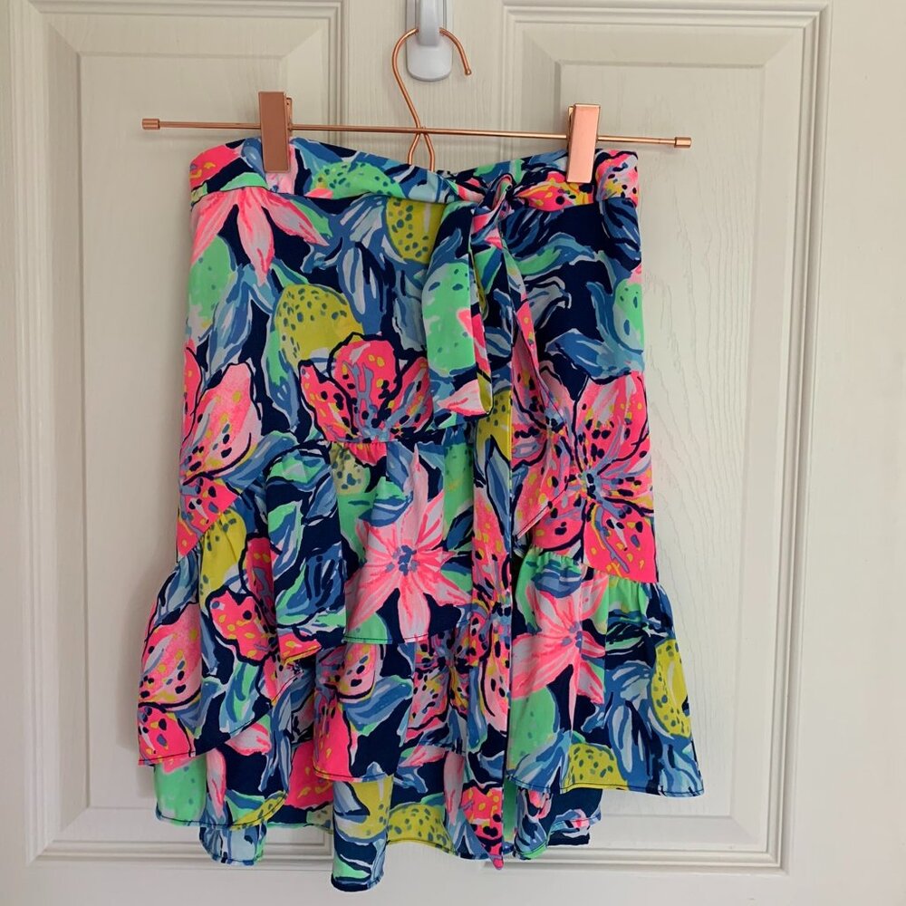 Lilly Pulitzer Womens Nessa Skirt, Capri Soleil, size 0 NWT